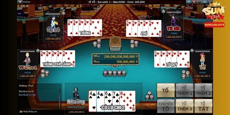 Luật chơi Xì tố SumClub mọi game thủ cần nắm Luật chơi Xì tố SumClub mọi game thủ cần nắm